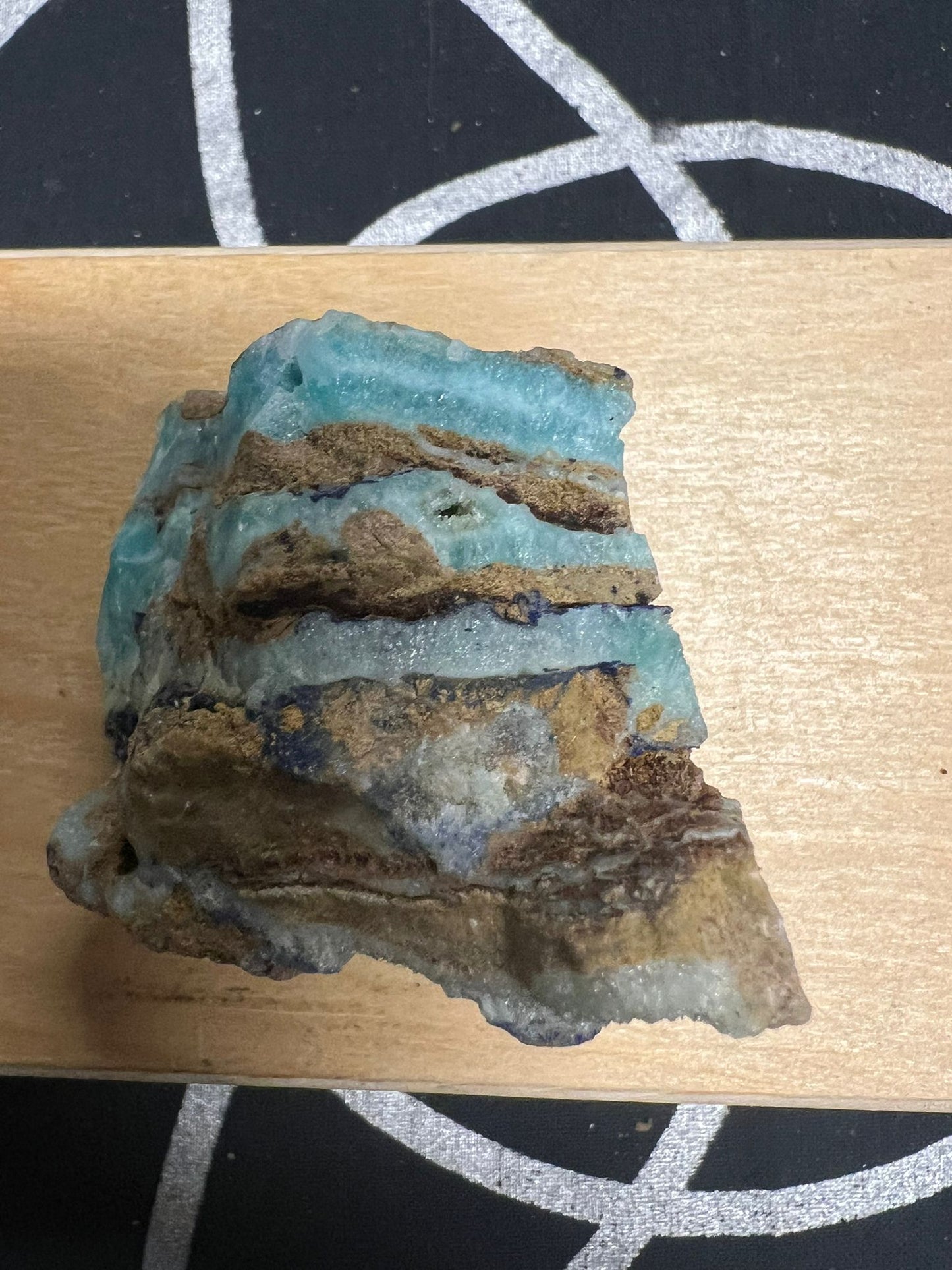 Lemurian Aquatine Calcite | Rough Stone | 150g