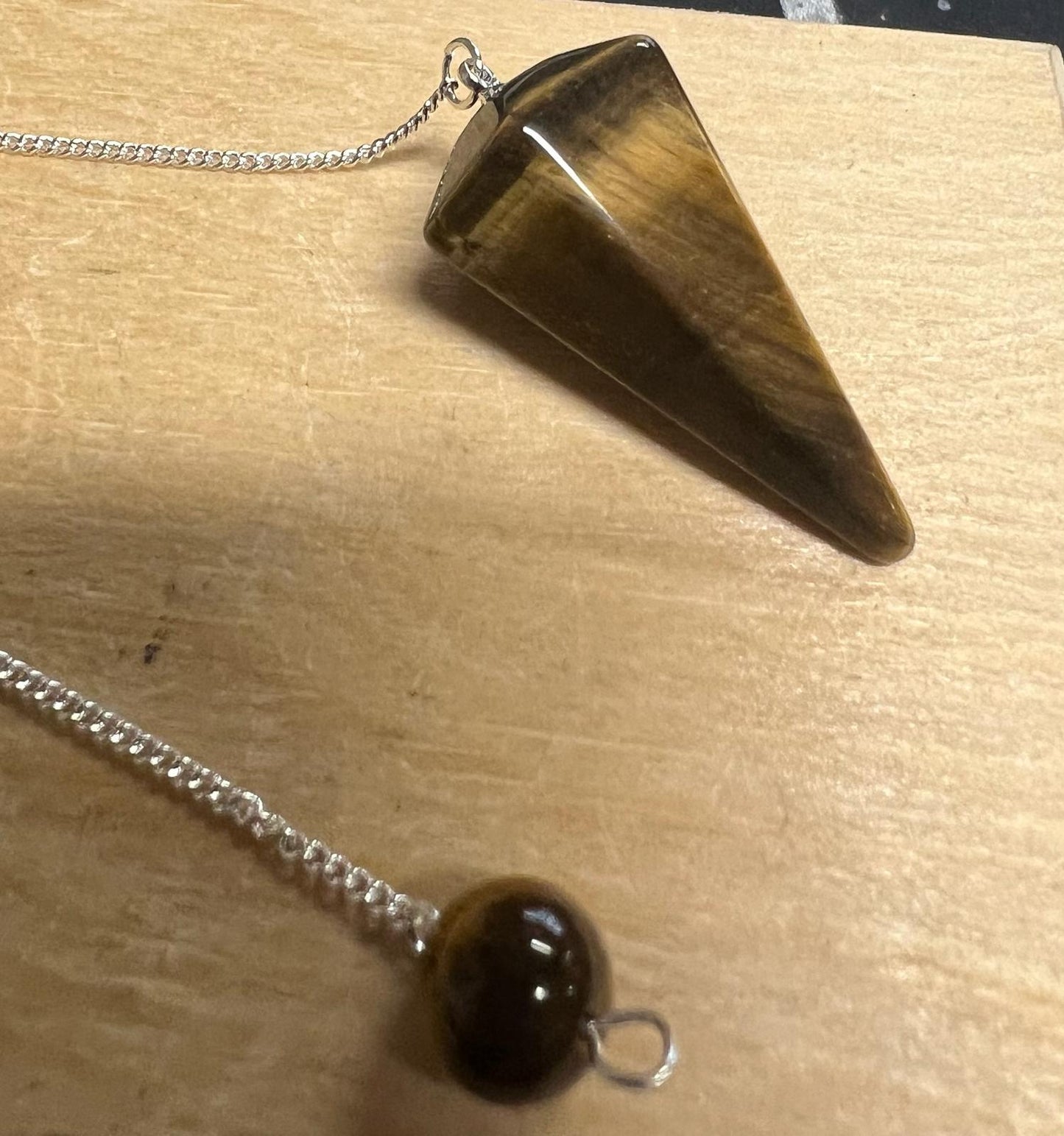 Golden Tigers Eye Pendulum | Faceted | Divination