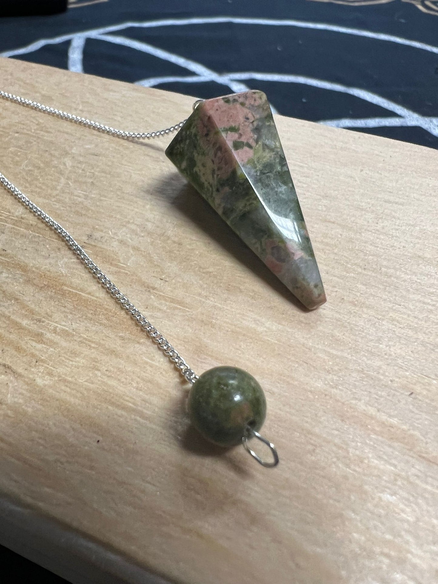 Unakite Pendulum | Faceted | Divination