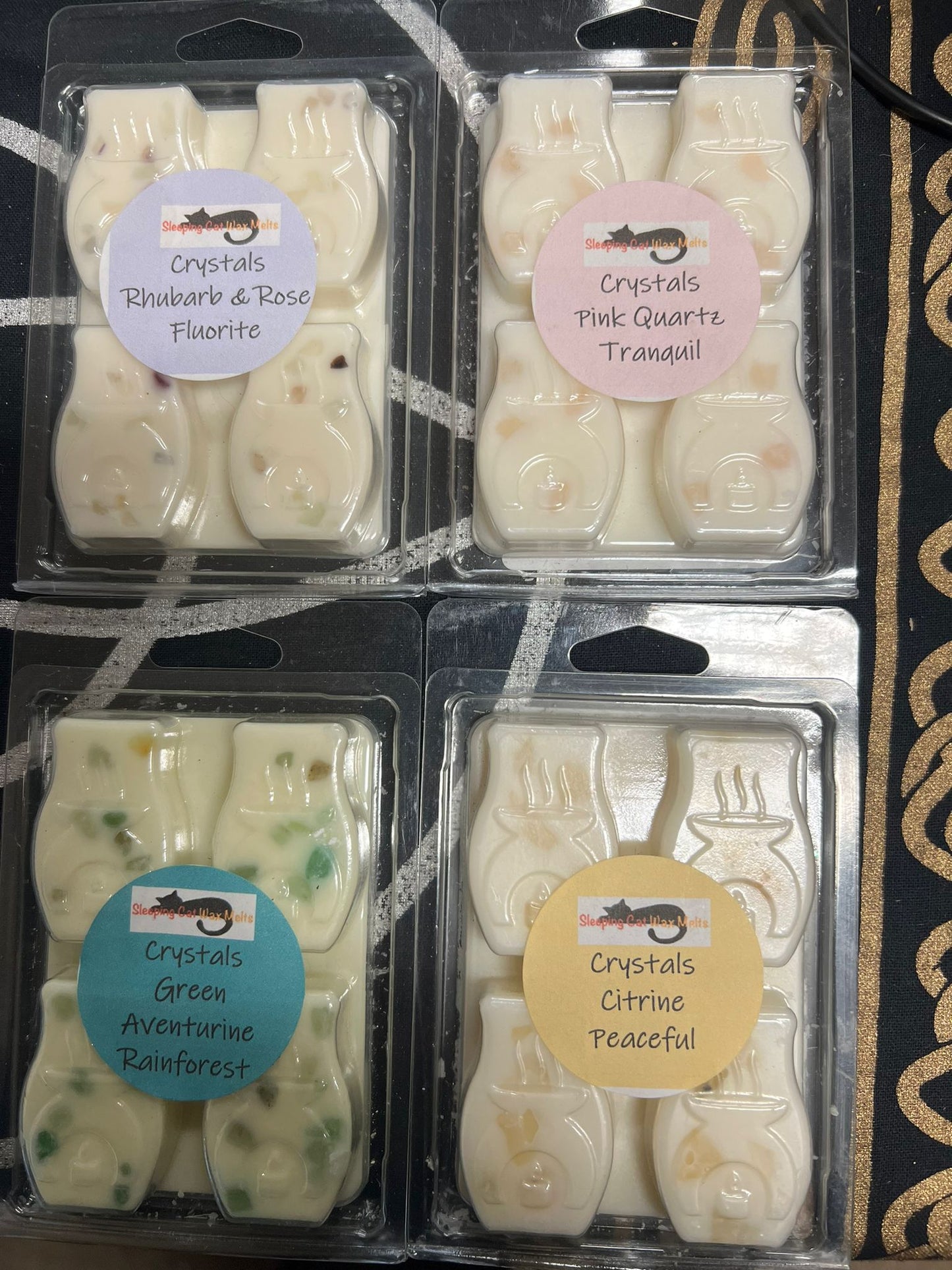 Wax Melts with Crystal Chips | Various Stones | Various Scents | Soy Wax