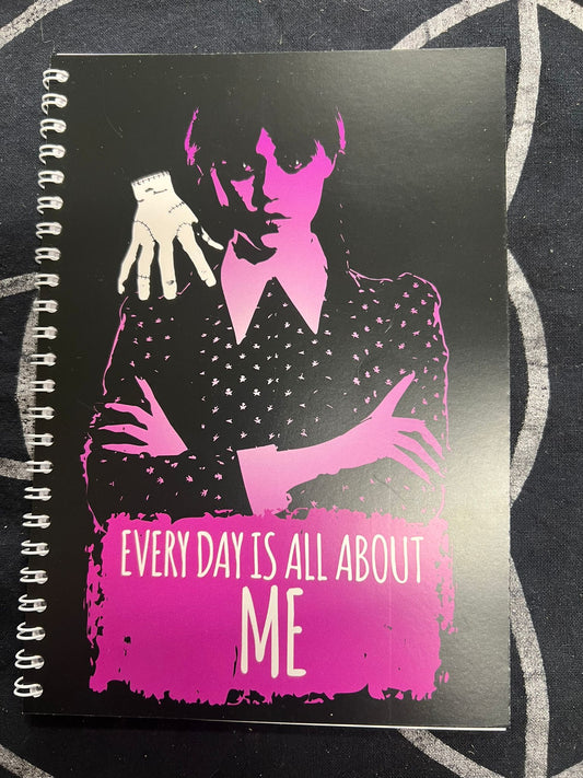 Wednesday Adams Notebook | Lined | A5 Wirebound