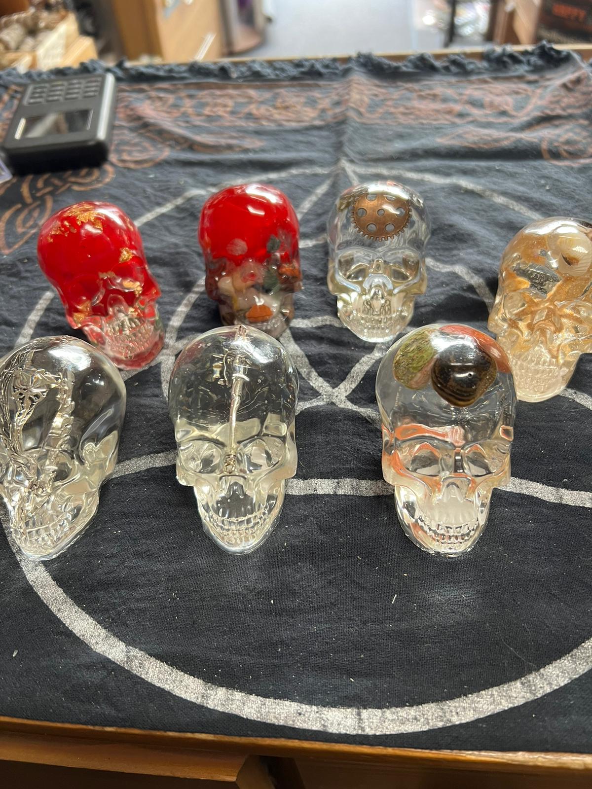 Medium Resin Skulls | Different Themes | Goth Decor | Handmade