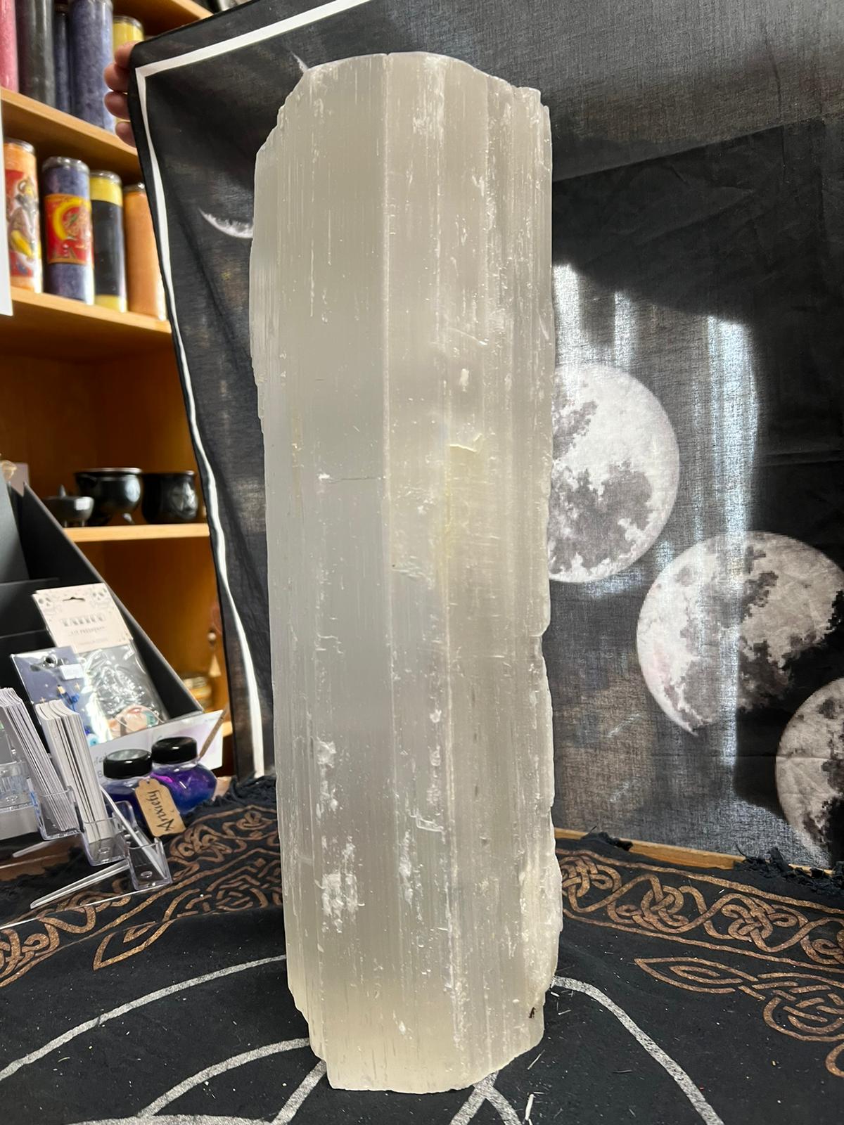 Selenite Log | Selenite Tower | 11.5 Kg | 41cm | Metaphysical | Crystal Healing