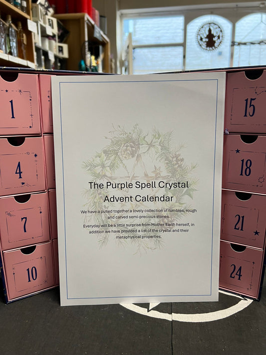 Crystal Advent Calendar | Tumble Stones | Rough Stones | Stone Carvings | The Purple Spell