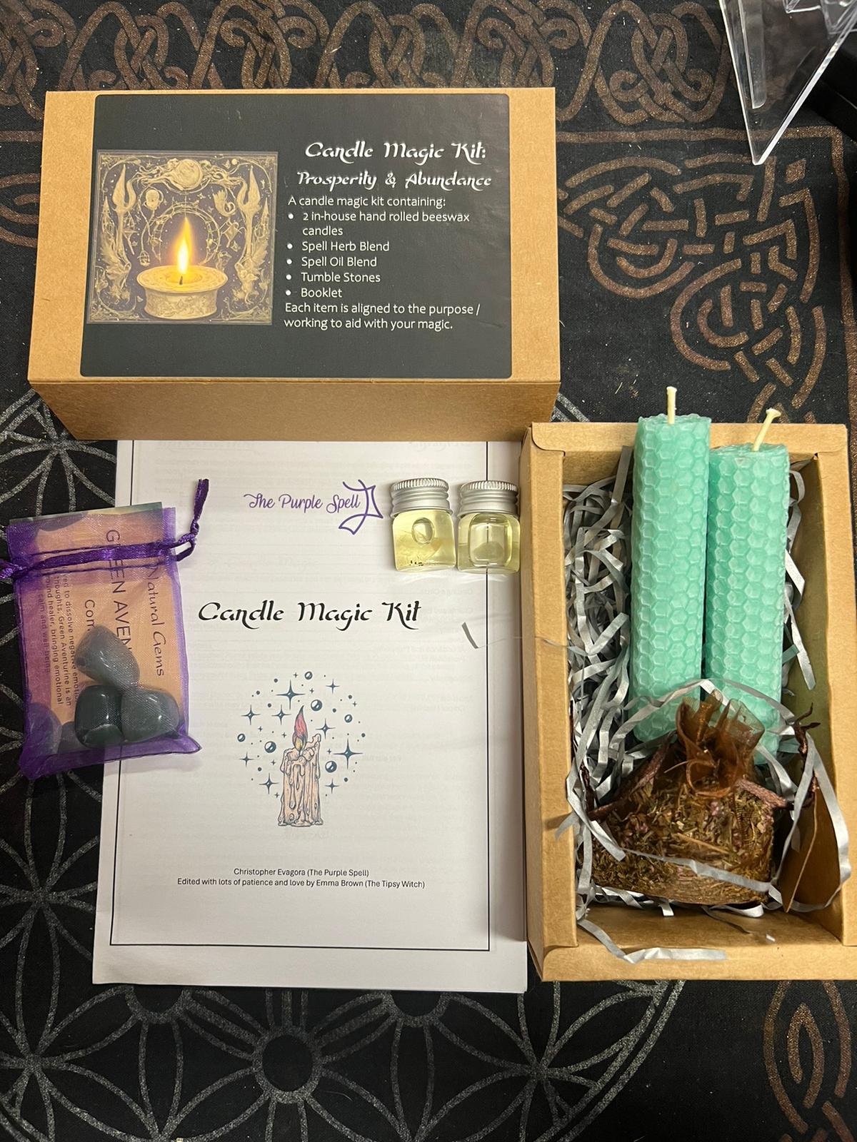 Candle Magic Kits | Spell Intention Working | Love | Protection | Fertility | Abundance | Prosperity | New Beginnings