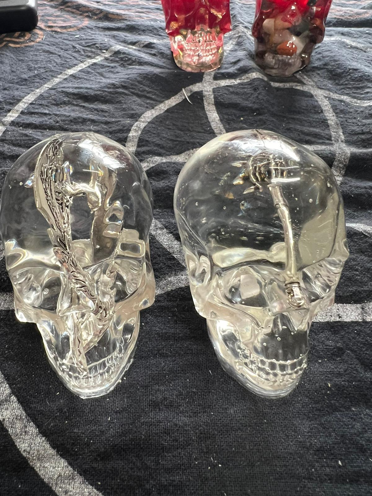 Medium Resin Skulls | Different Themes | Goth Decor | Handmade