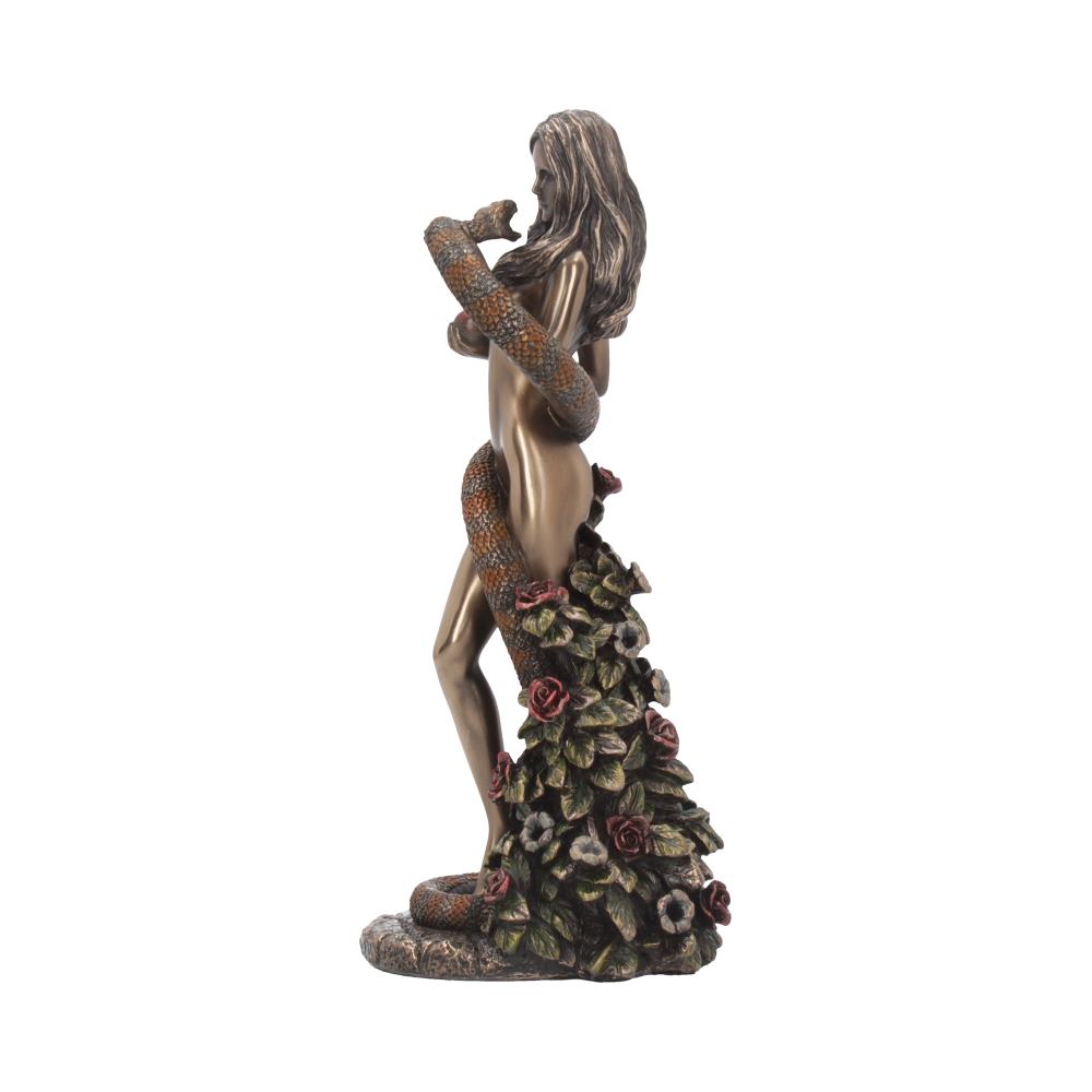 Original Sin Bronze Figurine | Biblical Eve Snake Forbidden Fruit | 20cm | Altar Piece