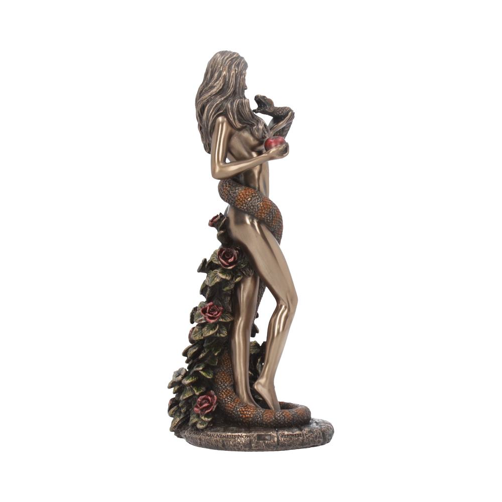 Original Sin Bronze Figurine | Biblical Eve Snake Forbidden Fruit | 20cm | Altar Piece