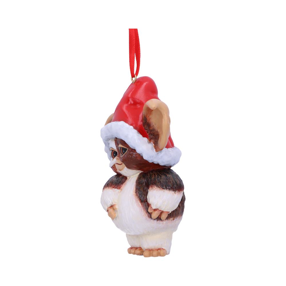 Gremlins Gizmo in Santa Hat | Hanging Festive Ornament | Tree Ornament | 10.3cm