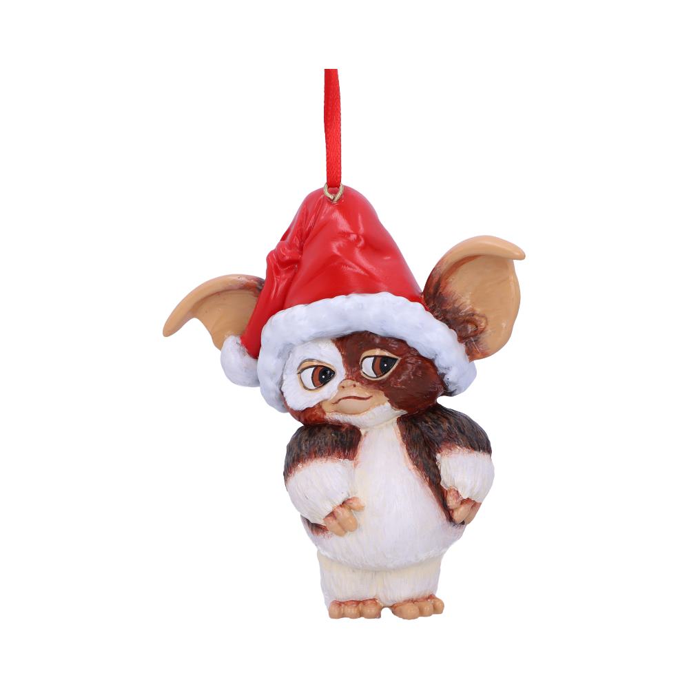 Gremlins Gizmo in Santa Hat | Hanging Festive Ornament | Tree Ornament | 10.3cm