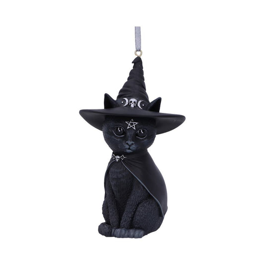 Purrah Ornament | Black Witch Cat Hanging Decorative Ornament | 11.5cm | Cult Cuties