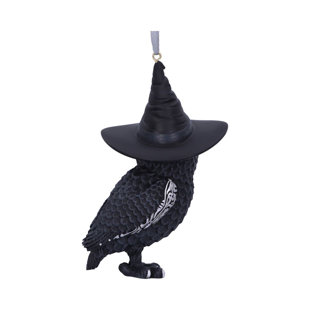 Owlocen Decoration | Black Witch Owl Hanging Decorative Ornament  | 12cm | Cult Cuties