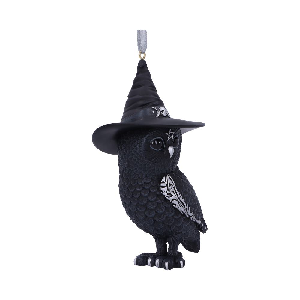 Owlocen Decoration | Black Witch Owl Hanging Decorative Ornament  | 12cm | Cult Cuties