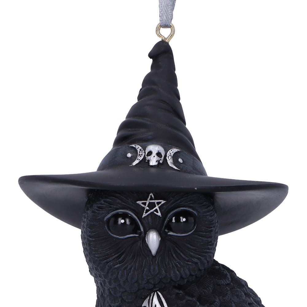 Owlocen Decoration | Black Witch Owl Hanging Decorative Ornament  | 12cm | Cult Cuties