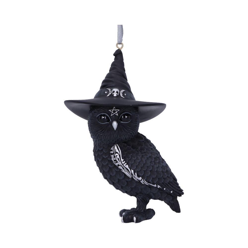 Owlocen Decoration | Black Witch Owl Hanging Decorative Ornament  | 12cm | Cult Cuties