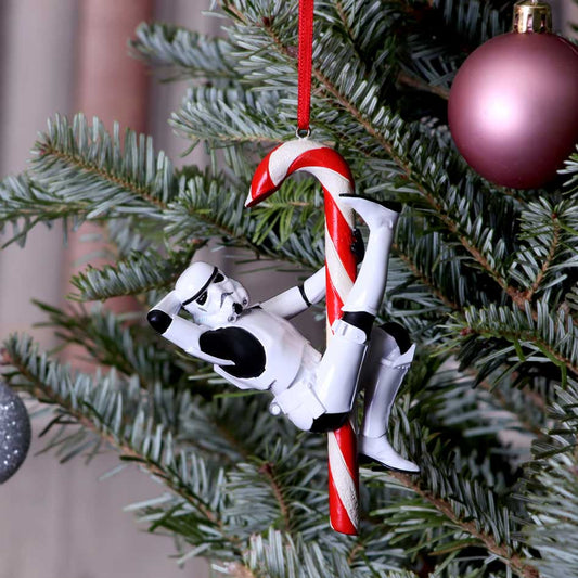 Stormtrooper Candy Cane Hanging Ornament | 12cm | Officially Licensed