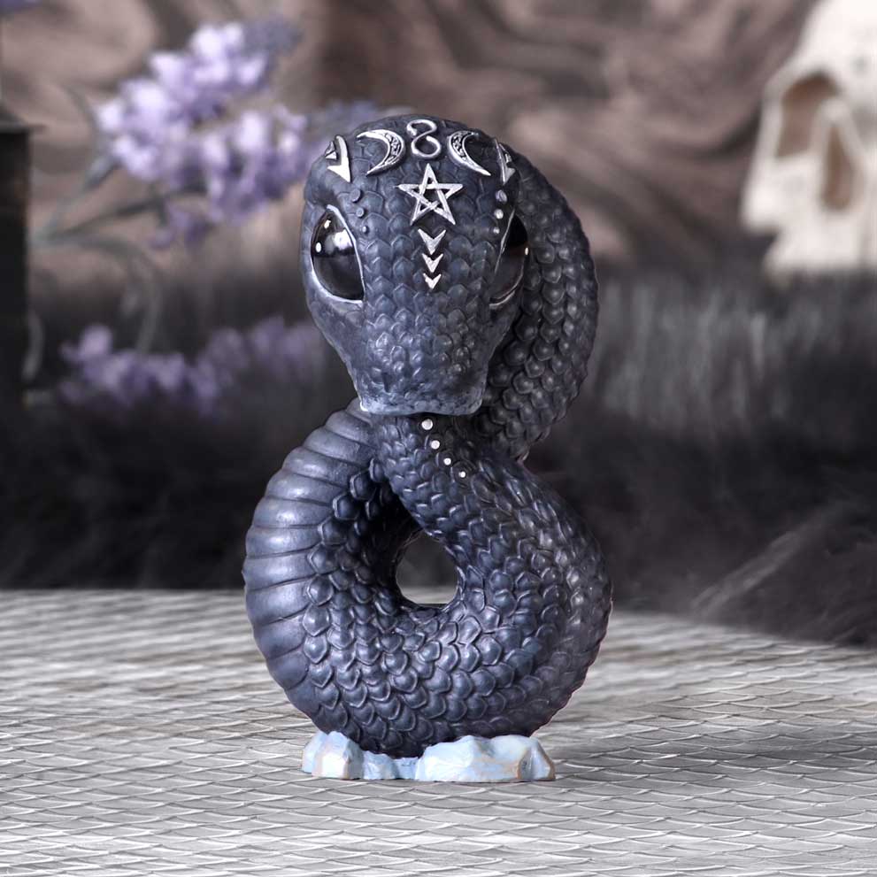 Ouroboros Occult Snake Figurine |  9.6cm | Cult Cuties | Goth Decoration