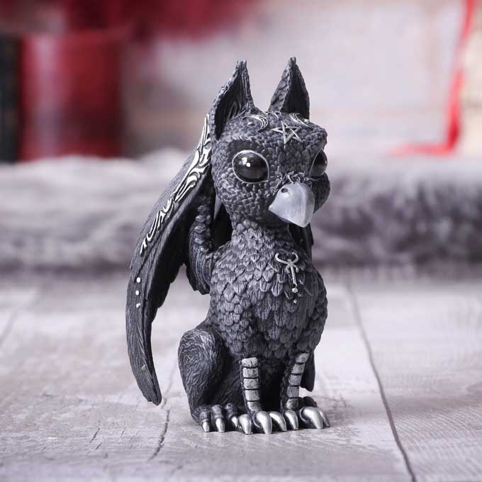 Griffael Occult Griffin Figurine | 10.7cm | Cute Goth Griffin | Cult Cuties