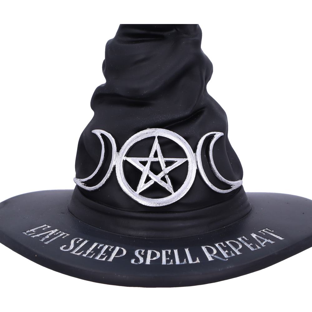 Eat Sleep Spell Repeat Hanging Ornament | 9cm | Witch Hat | Goth Decoration