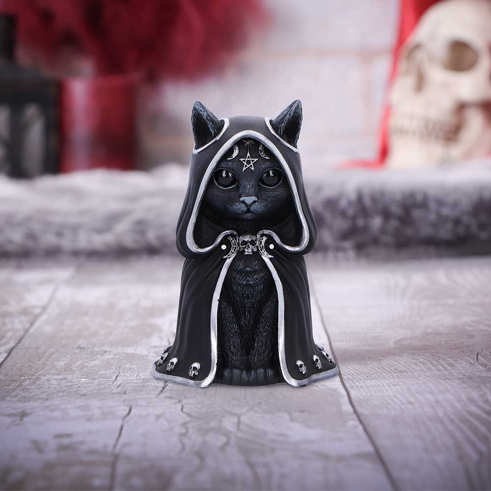 Zefur Cat Figurine | Cult Cuties™ Figurine | Nemesis Now | Collectible | 10cm | Altar | Witch Cat