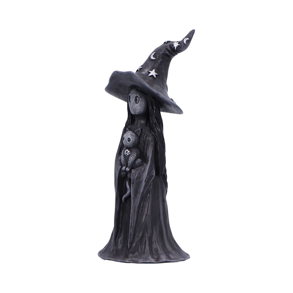 Little Souls | Glimmer Witch with Cat Figurine | 15cm | Witch Figurine | Nemesis Now