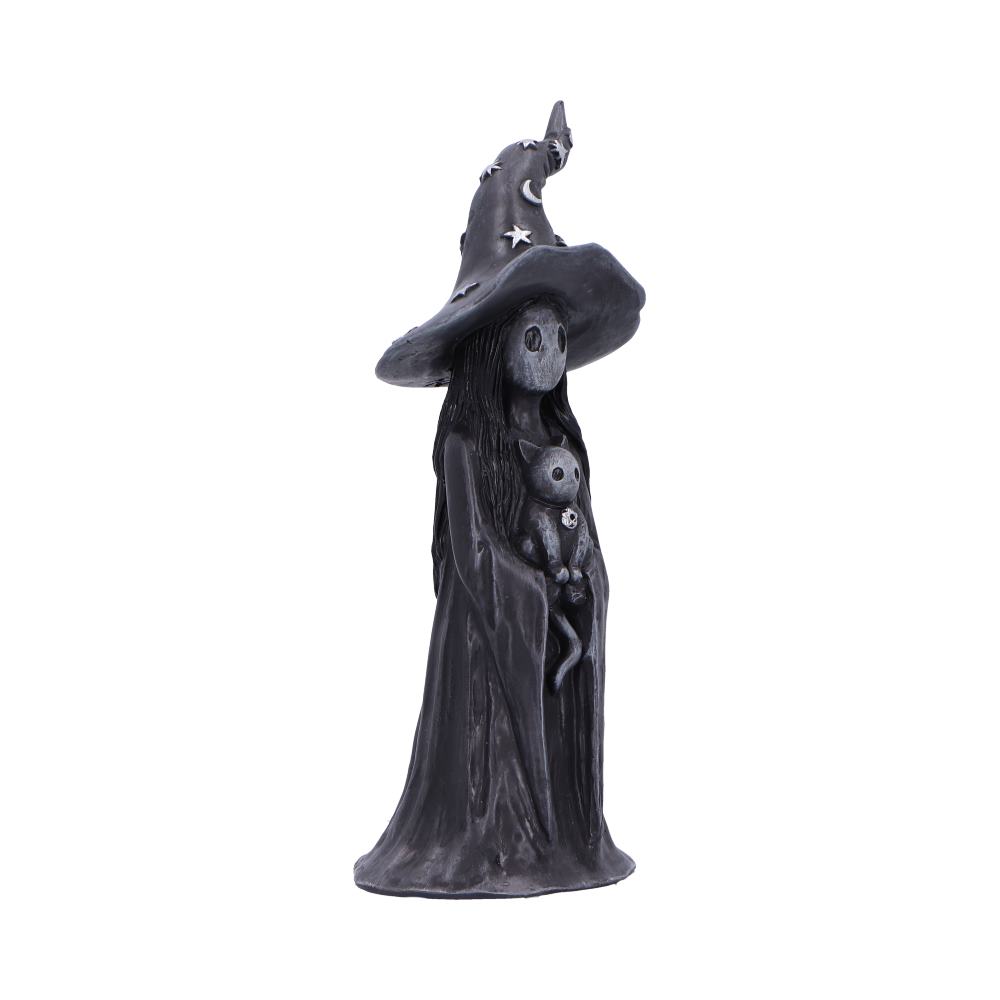 Little Souls | Glimmer Witch with Cat Figurine | 15cm | Witch Figurine | Nemesis Now