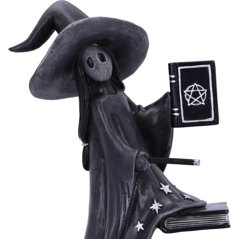 Little Souls | Luna Witch with Books Figurine | 15cm | Witch Figurine | Nemesis Now