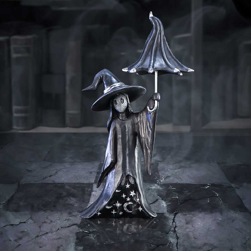 Little Souls | Twinkle Witch with Umbrella Figurine | 15cm | Witch Figurine | Nemesis Now