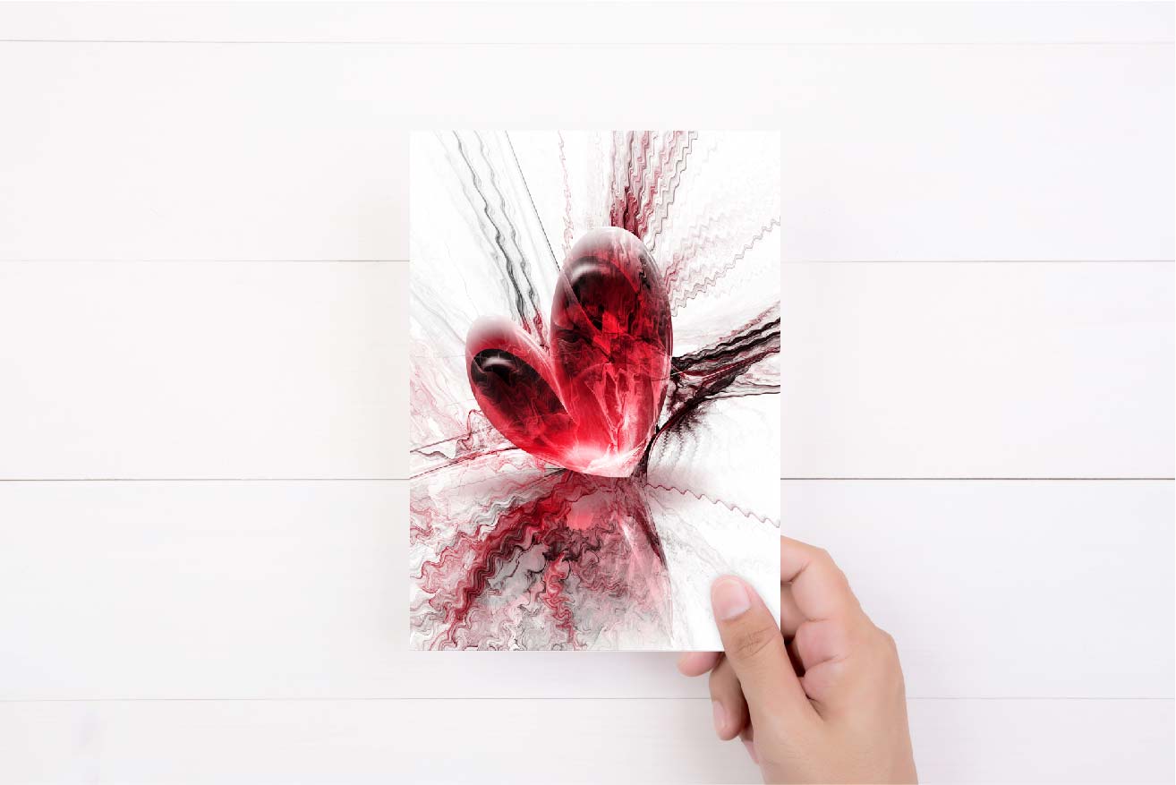 Valentine Fragile Love Heart Card | Anniversary Card |  |Gothic Love