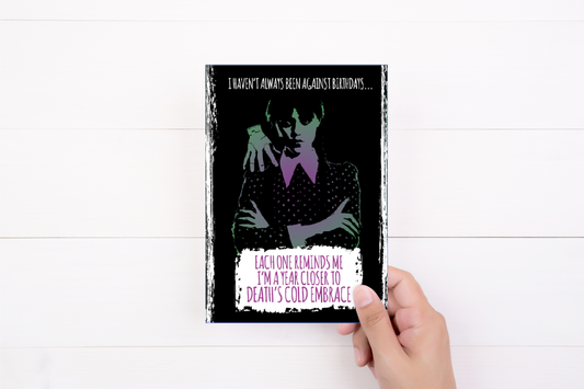 Wednesday Addams Birthday Card | Addams Family | Jenna Ortega | Netflix | I haven't Always Been Against Birthdays