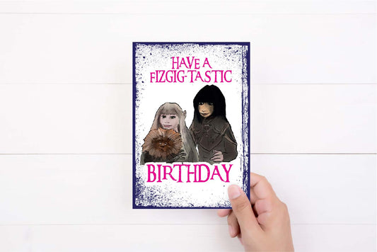 Dark Crystal Birthday Card | Fizgig | Keira and Jed Retro Birthday Card