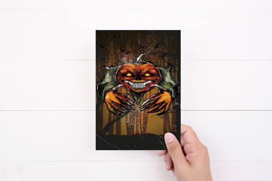 Halloween Pumpkin Card | Halloween Card | Autumn card | Birthday Card