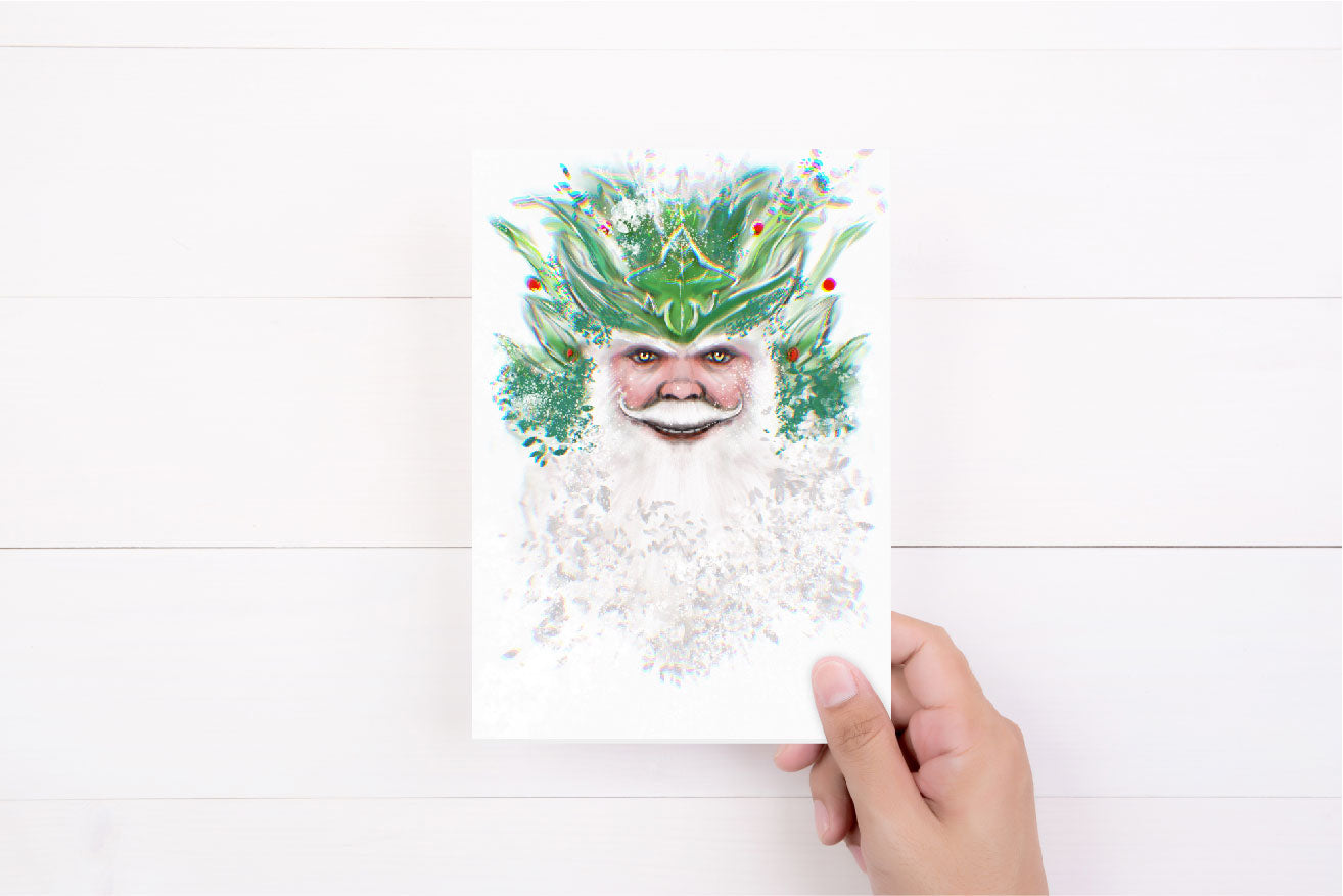 Christmas Card | Santa Christmas Card | Yule Spirit Card