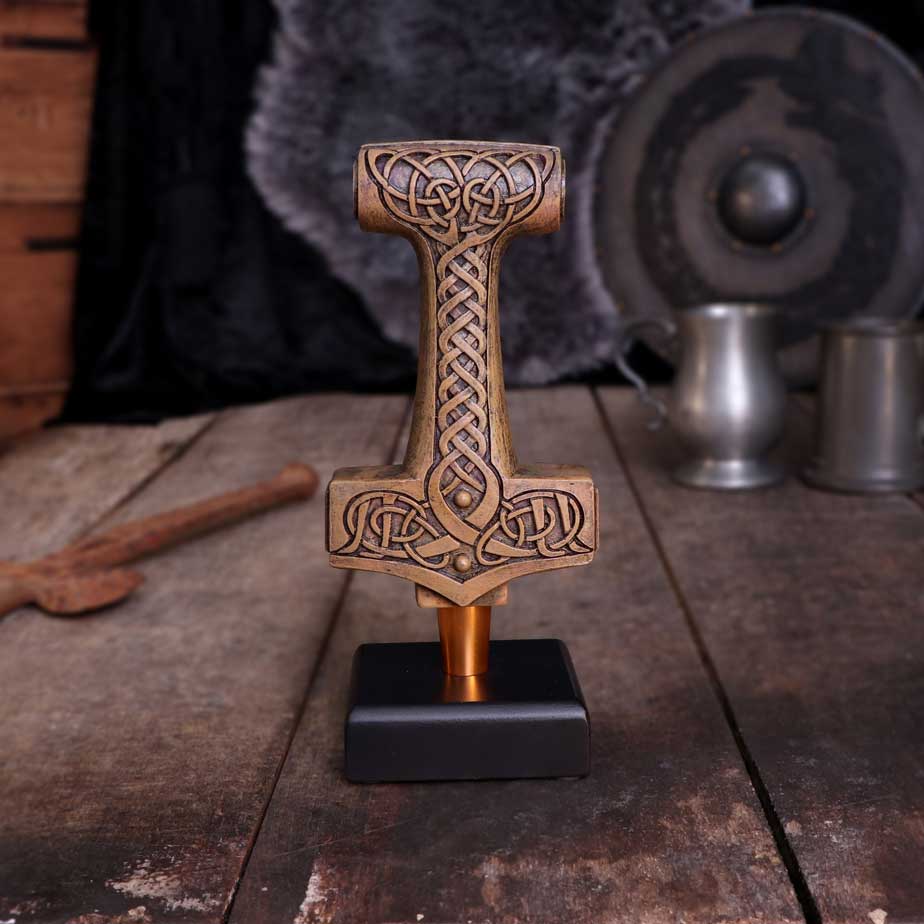 Mjölnir | Hammer of Thor Figurine | 20.8cm | Norse Mythology