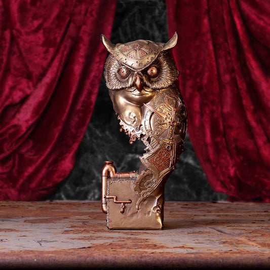 Ohm Owl | Steampunk Owl Figurine | 29cm