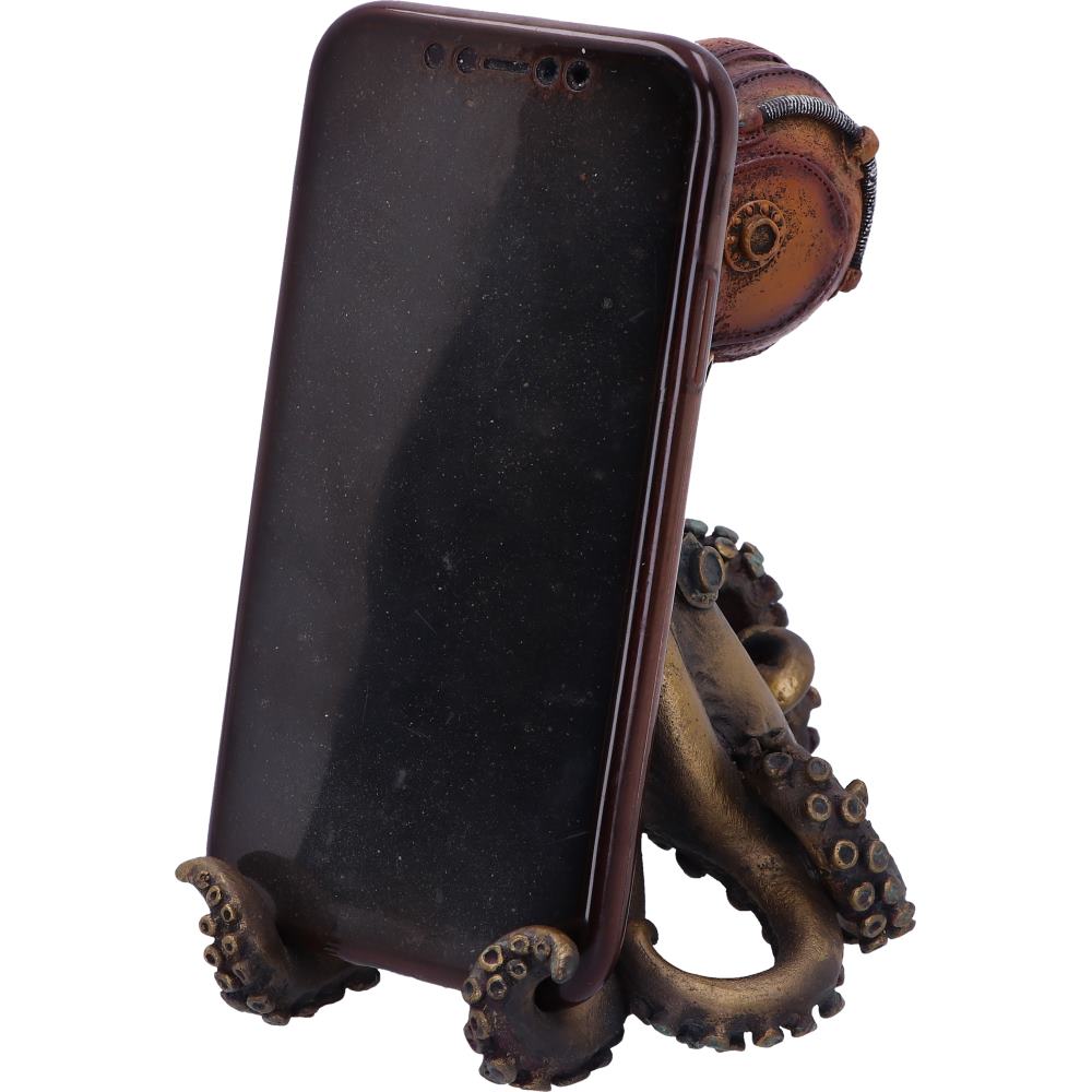 Call of the Kraken | 14.5cm | Steampunk Phone Holder | Steampink Decor | Octopus Figurine