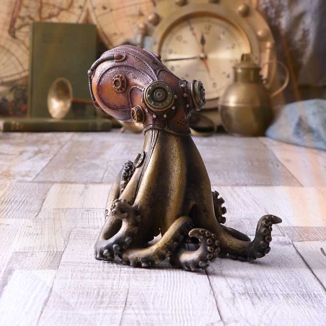 Call of the Kraken | 14.5cm | Steampunk Phone Holder | Steampink Decor | Octopus Figurine