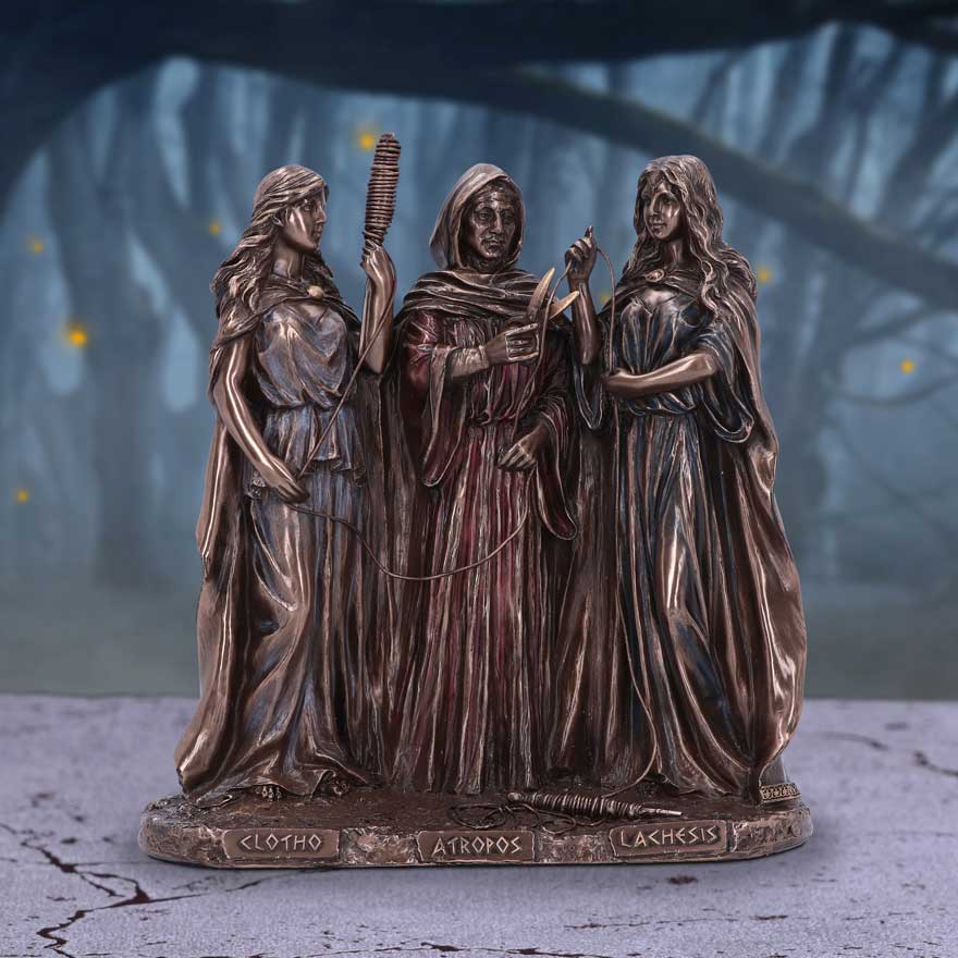 The Three Fates of Destiny Figurine | 19cm | Moirae | Greek Goddesses