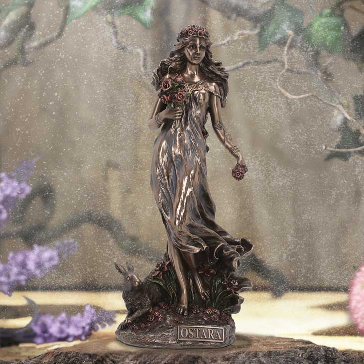 Ostara Goddess of Spring and Dawn | Bronze Figurine 26.5cm | Eostre Goddess