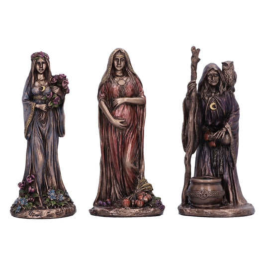 Maiden, Mother and Crone Trinity Mini Figurines | 10.5 cm | Triple Goddess