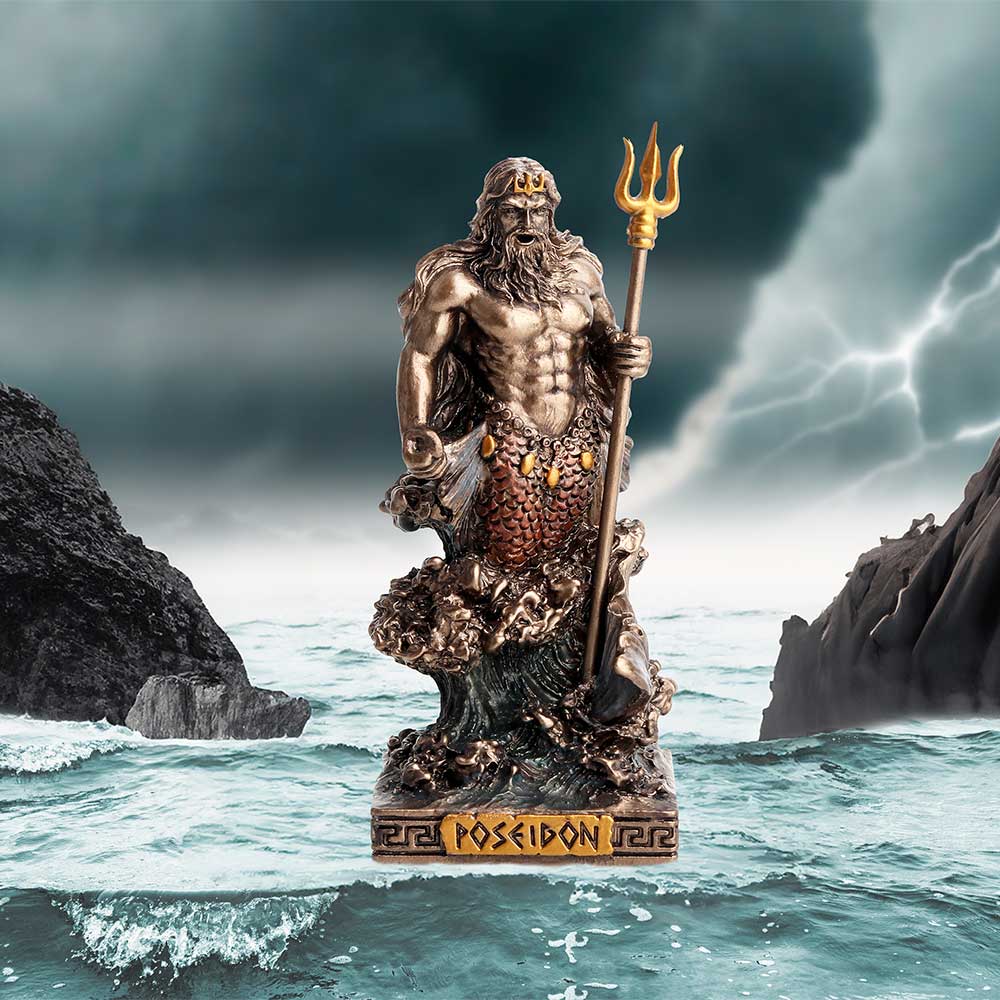 Poseidon God of the Sea |  Mini 9cm | Greek Mythology | Greek Gods| Idol