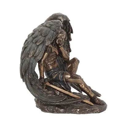 Bronzed Lucifer The Fallen Angel Religious Figurine. 16.5cm