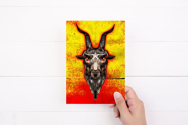 Baphomet Birthday Card | Greeting Card | Mystical Card