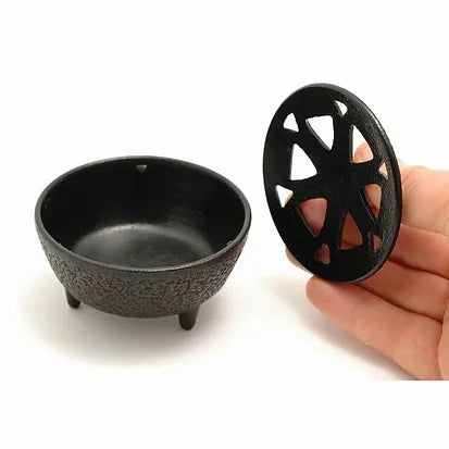 Cast Iron Incense Bowl | Wax Melt Burner | Resin Burner