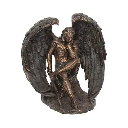 Bronzed Lucifer The Fallen Angel Religious Figurine. 16.5cm