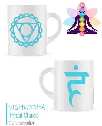 Chakra Mug | Throat Chakra Mug | Vishuddha Mug | Coffee Mug | Tea Mug |