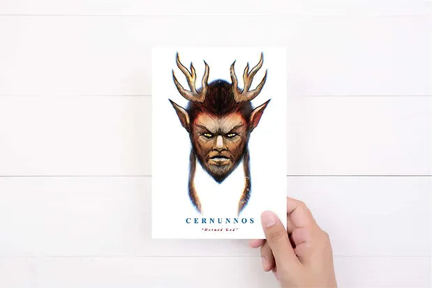 Cernunnos Greeting Card | Horned God | Pagan Birthday Card