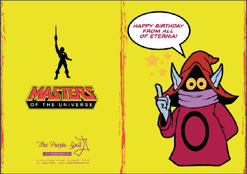 Orko Birthday Card | He-Man | Greeting Card | Retro Birthday Card