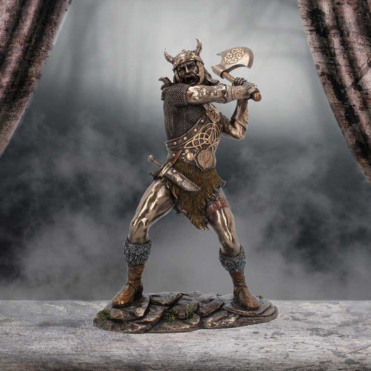 Berserker Bronze Medium Warrior Figurine with Axe | Viking | Odin