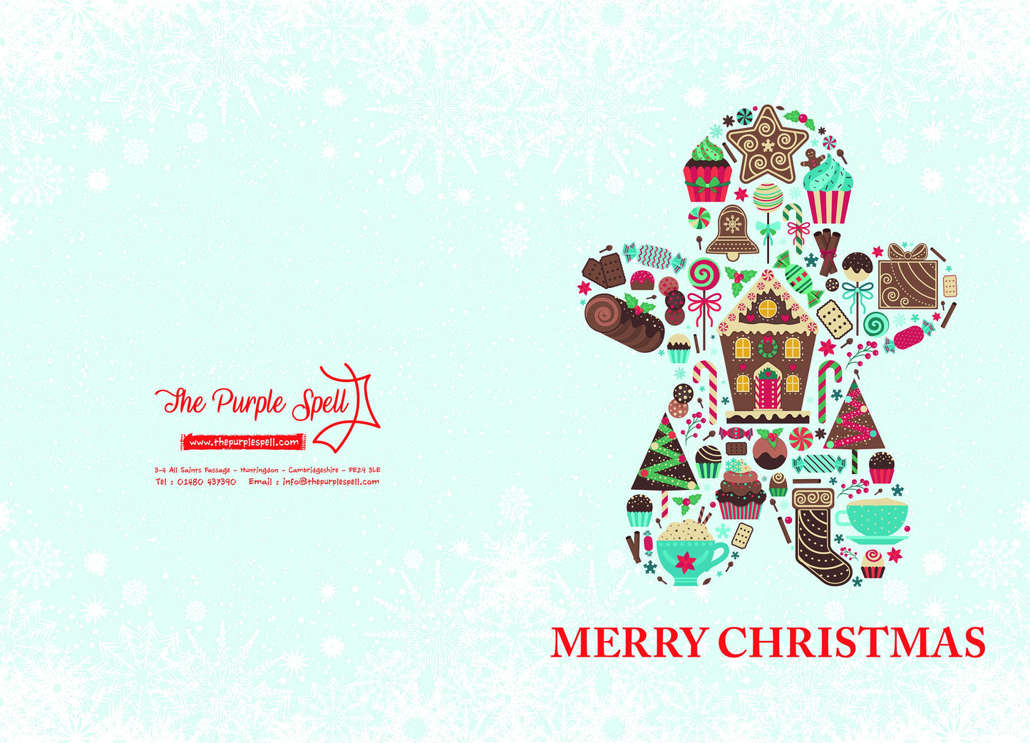 Christmas Card | Gingerbread Man Card | Yule Card